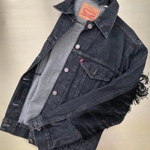 Levi's Ex-Boyfriend Fringe Denim Jean Jacket